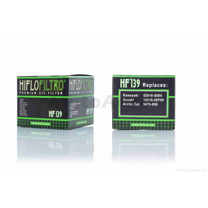 Фільтр масляний мото  HF139  D44/H44  "HIFLO"  ТАЙЛАНД