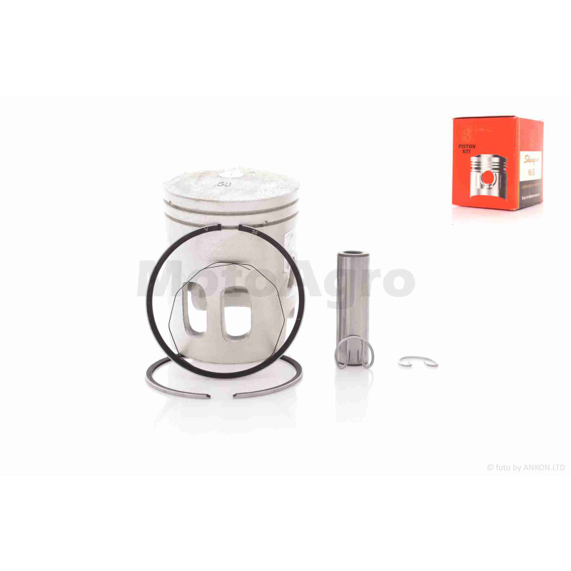 Поршень к-кт  JOG 90, AXIS 90  +0.50  50.50  "SEE"  (Sheng-E, чавунні кільця) ТАЙВАНЬ