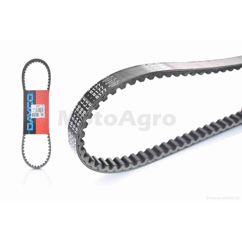 Ремінь варіатора  796-16.8  APRILLIA SONIC  "DAYCO"  (8177)  ІТАЛІЯ