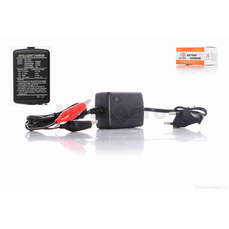 Зарядний пристрій АКБ  12V  2.5/20Ah  #HW1500A  "OUTDO"