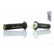 Грипсы (ручки руля) универсальные 5 "DOMINO" (черно-салатовые)