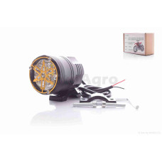 Фара додаткова діодна кругла D62 9-48V 9 діодів алюміній накладка Yamaha