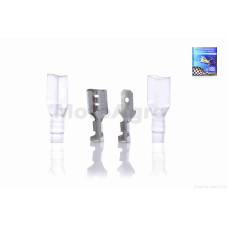 Клеми ножові з ізоляцією (пара) плоскі 6.3mm "LIPAI"