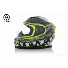 Шолом інтеграл "VLAND" M62-Dino зелений L