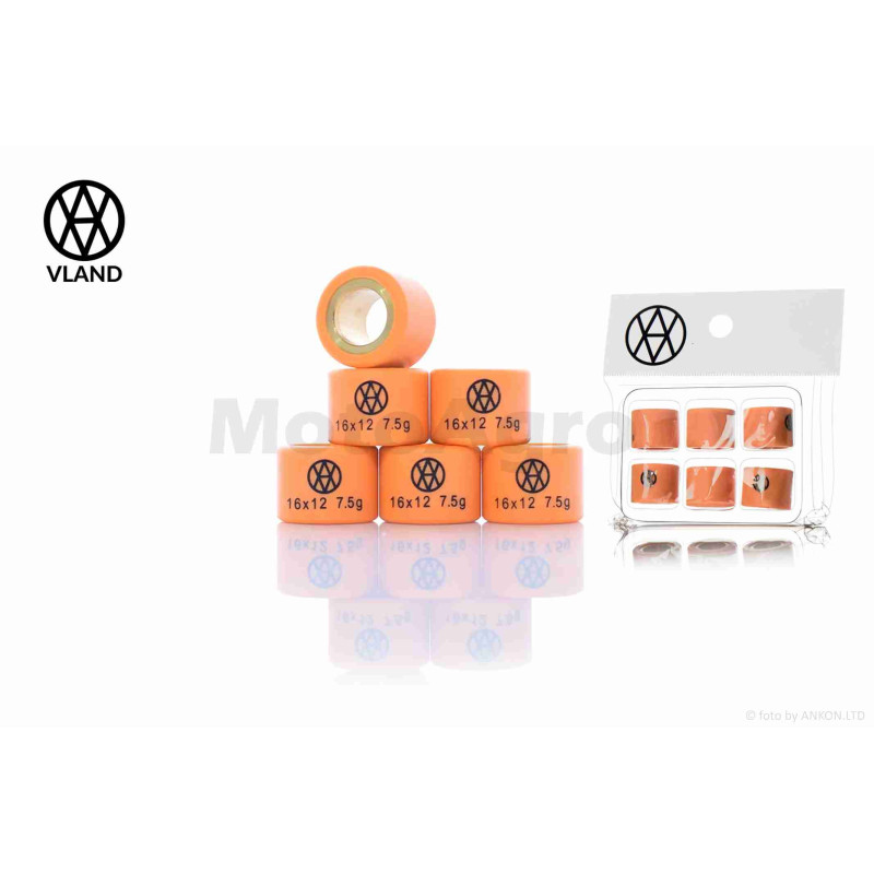 Ролики варіатора  Suzuki  16-12  7.5g  "VLAND"  (AD50)  ТАЙВАНЬ