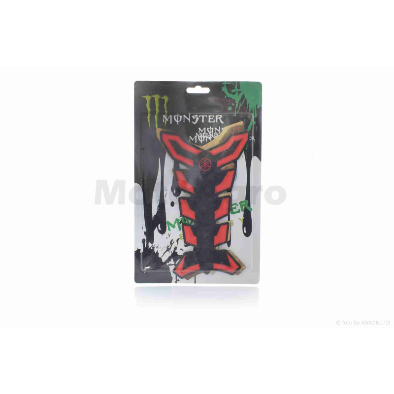 Наклейка на бак "MONSTER" червона #3 #уцінка