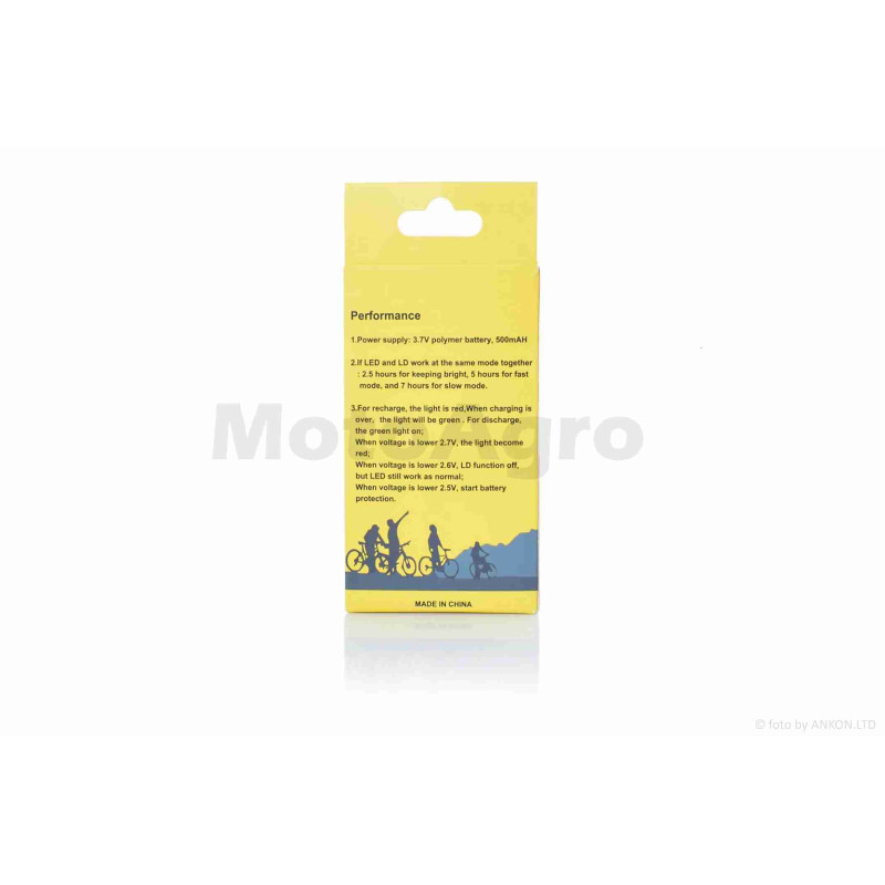 Габарит задній вело  5 діодів  3 режими  +лазер, USB, 500mAh  #DEN-069