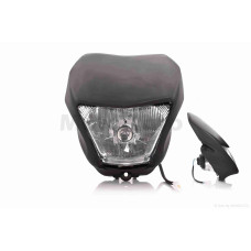 Обтічник з фарою універсальний 35/35W чорний мат