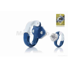 Крюк багажний з карабіном (синьо-білий)