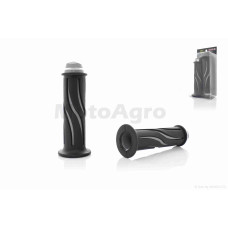 Грипсы (ручки руля) универсальные "MONSTER" HP1 (серое пламя)