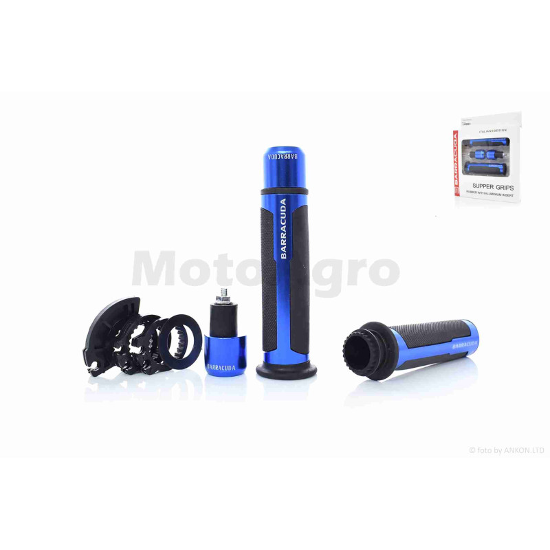 Грипси (ручки керма)  універсальні  "BARRACUQA"  #HP6  (сині)