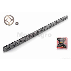 Звезды трансмиссии пара на мопед дельта 420H-14/41 +цепь 98L "FUKUMERU"