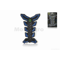 Наклейка на бак "MONSTER" синяя 5 уценка