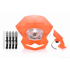 Обтічник з фарою універсальний 35/35W +кріплення помаранчевий