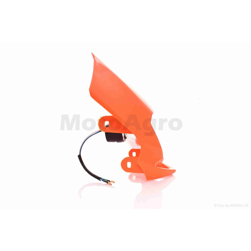 Обтічник з фарою  універсальний  35/35W  +кріплення  помаранчевий