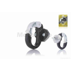 Гачок багажний з карабіном (чорно-білий)