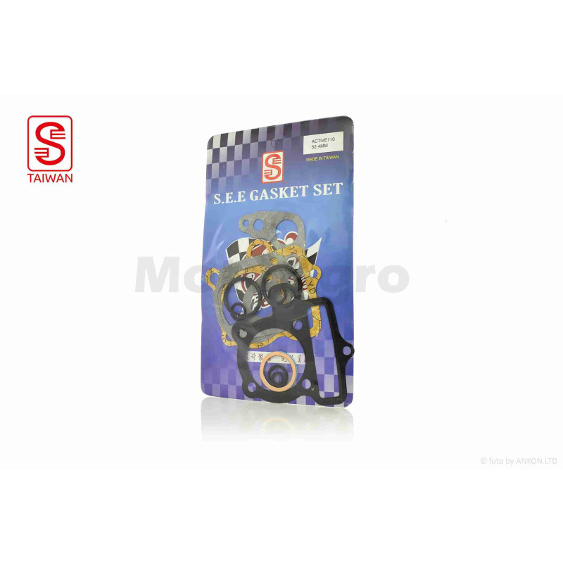 Прокладки циліндра к-кт  Delta 110, Active 110  52.4mm  безазбест  "SEE"  ТАЙВАНЬ