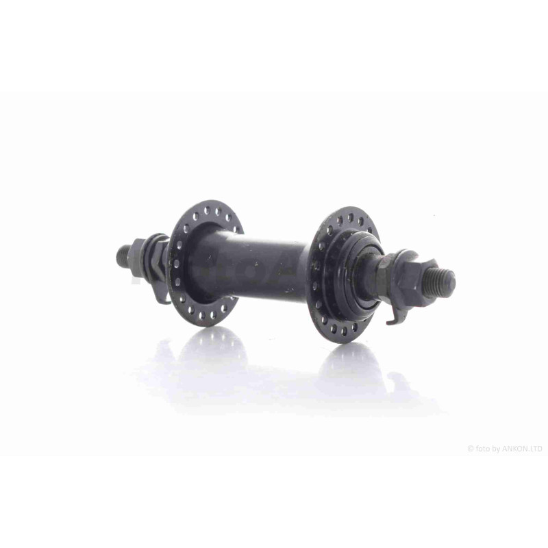 Втулка переднього колеса (залізна, 36 спиць, чорна)