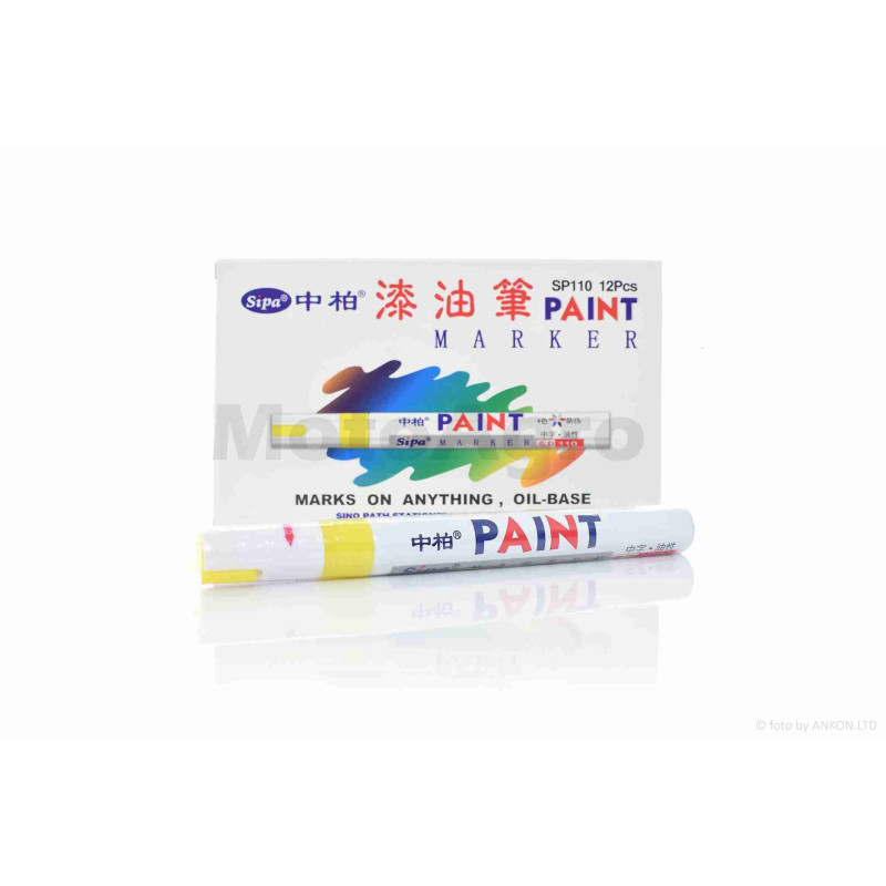 Маркер для нанесення написів на покришки  жовтий