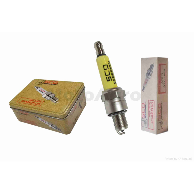 Свічка запалювання  4T  M10x1.00  L12.7  A7TC  "SCORPION"