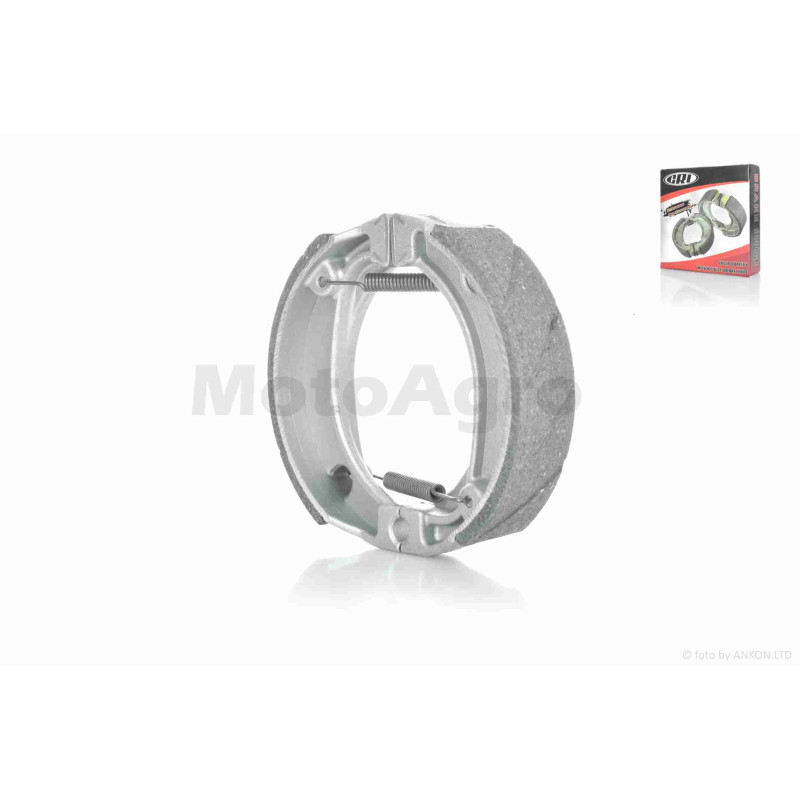 Колодки гальмівні (барабан)  GY6 10/12", LEAD, Alpha, Delta коса пружина  "UNIGO"