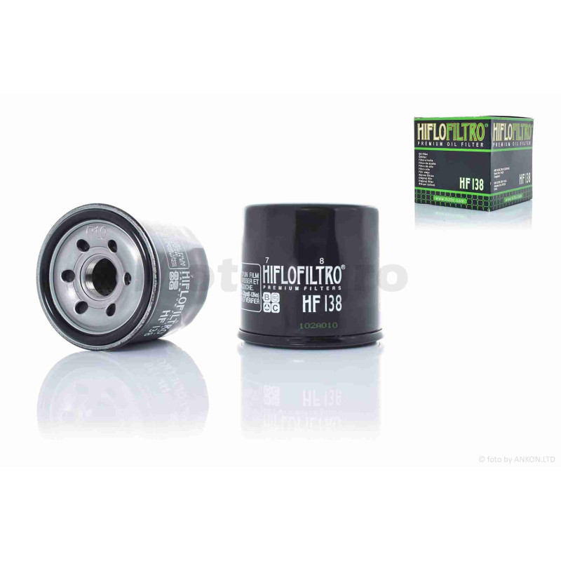 Фільтр масляний мото  HF138  чорний  D68/H65  "HIFLO"  ТАЙЛАНД