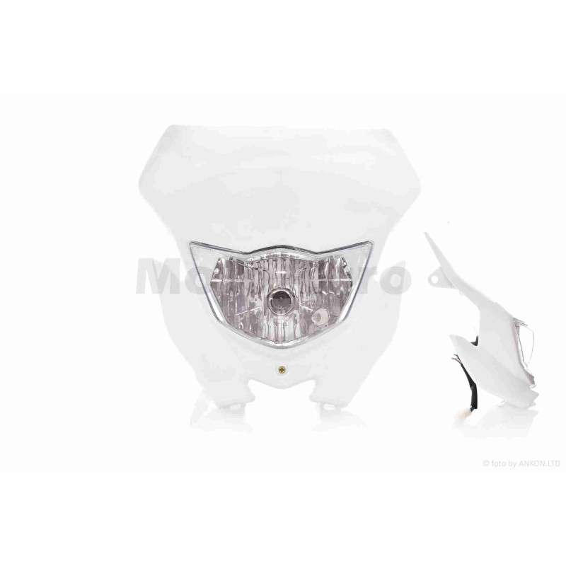 Обтічник з фарою  універсальний  35/35W  +габарит  #2  білий