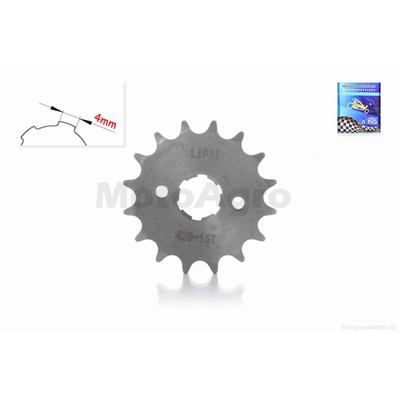 Зірка трансмісії передня  CB/CG  428-16T  "LIPAI"