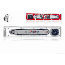 Шина пилки 14"/35cm 3/8 1.3 50зв+ланцюг пилки (супер зуб) 3/8 1.3mm 50зв 2шт "RORX"