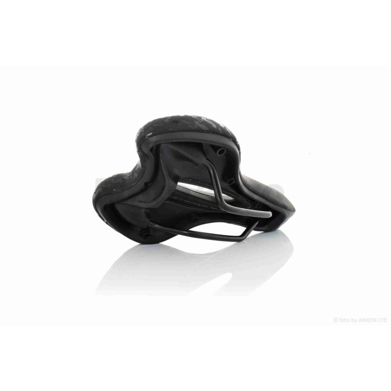 Сідло вело (спортивне з вентиляцією, чорно-синє)  #ZD-022