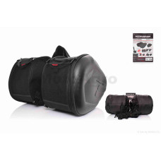 Кофри бічні "KOMINE" під карбон +дощовики