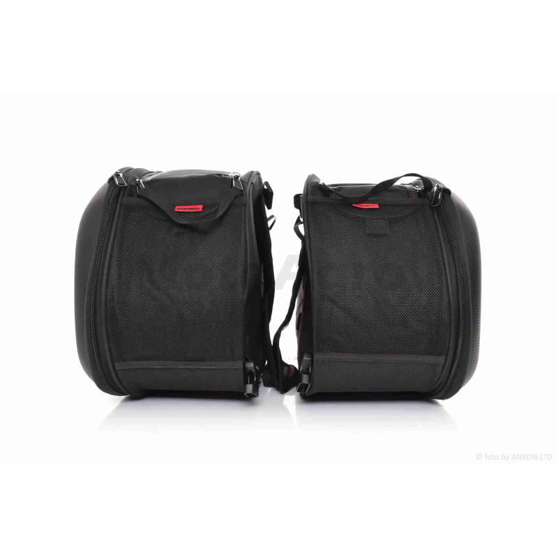 Кофри бічні  "KOMINE"  під карбон  +дощовики