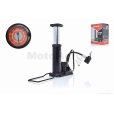 Насос на велосипед з манометром QT-011 5 перехідників "HONOR" (чорний)