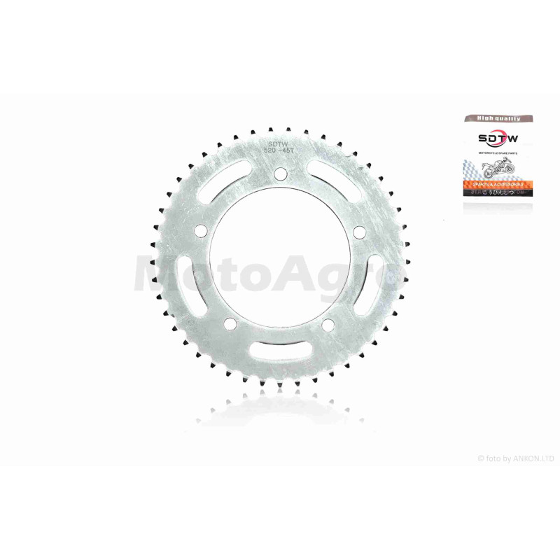 Зірка трансмісії задня  5-136/84, d125, D232  520-45T  LX500/500R  "SDTW"  (silver)