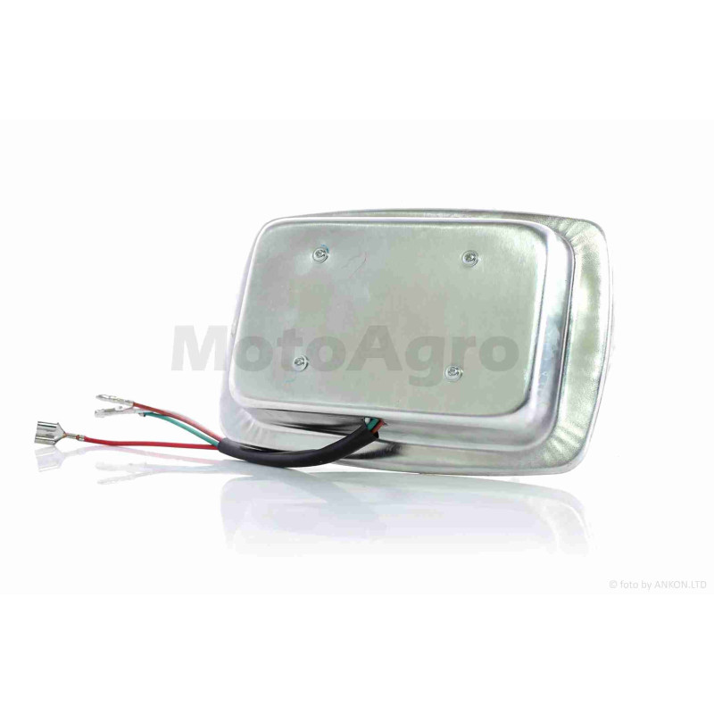 Модуль светодиодный в фару  Delta  прямоугольная, 6 диодов, со стеклом  L150/H100