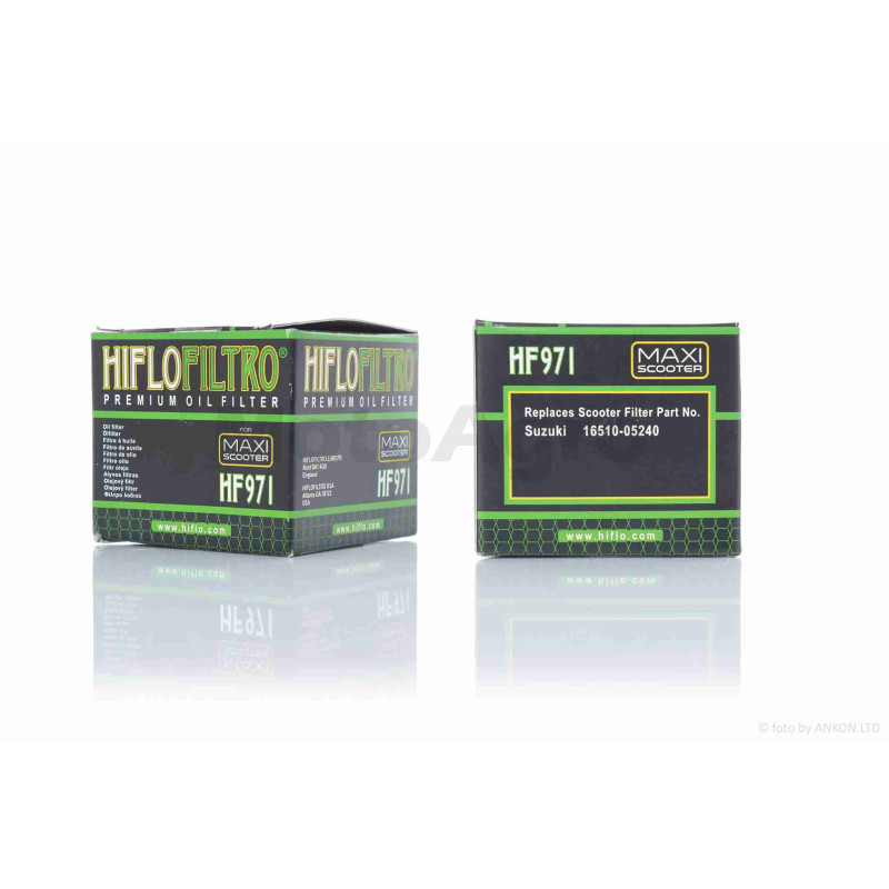 Фільтр масляний мото  HF971  D44/H40  "HIFLO"  ТАЙЛАНД