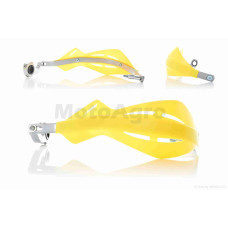 Защита рук на руль (пара) мото 14 "FHS" (желтая)