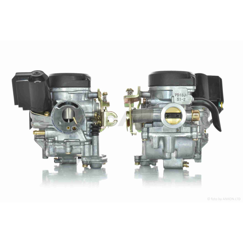 Карбюратор  GY6 80  d-18mm, пластикова кришка  "LIPAI"