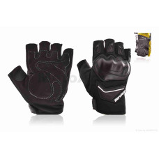 Рукавички мото "BERUFENN" BF1903D без пальців L чорні