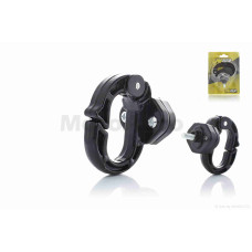 Гачок багажний з карабіном (чорний)