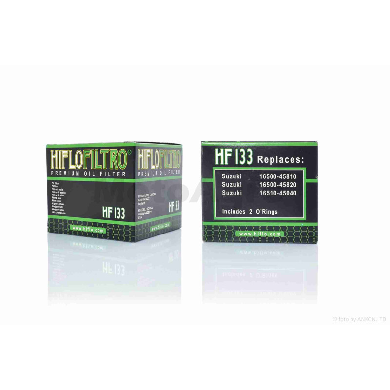 Фільтр масляний мото  HF133  +прокладки  D72/H64  "HIFLO"  ТАЙЛАНД