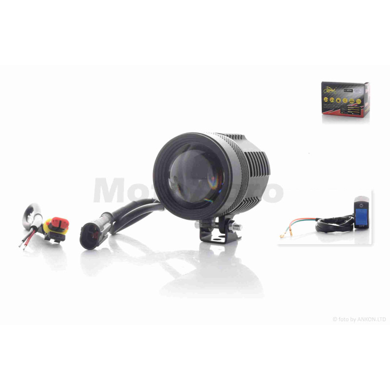 Фара додаткова  діодна, кругла, D56, 1 діод, лінза  #PRO  #U7-PRO  "LIPAI"