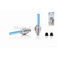 Колпачок на ниппель светящийся пара (синие) "Fireflys"