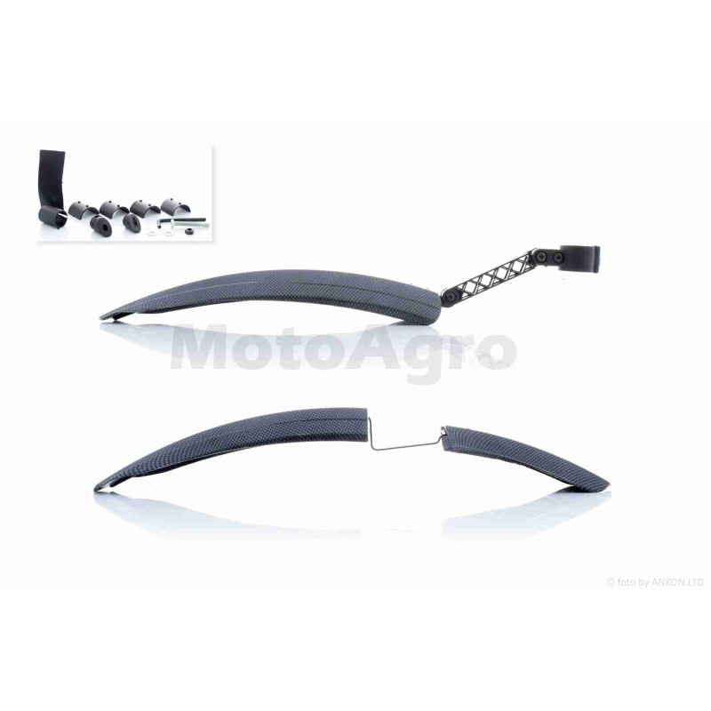 Крила бризковики вело  пластмас, під карбон  #K-340