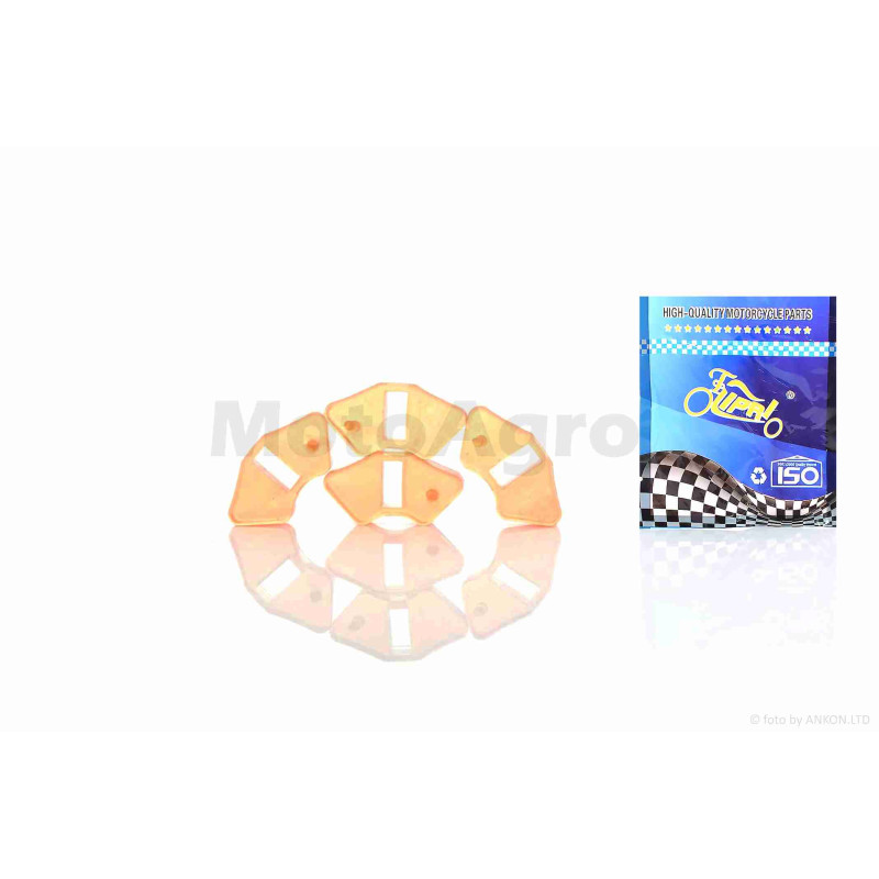 Гумки демпферні колеса  Delta  силікон, червоні  "LIPAI"