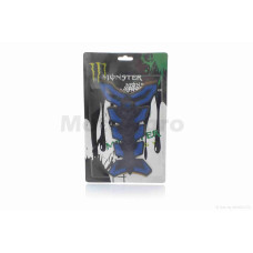 Наклейка на бак "MONSTER" синяя 4 уценка