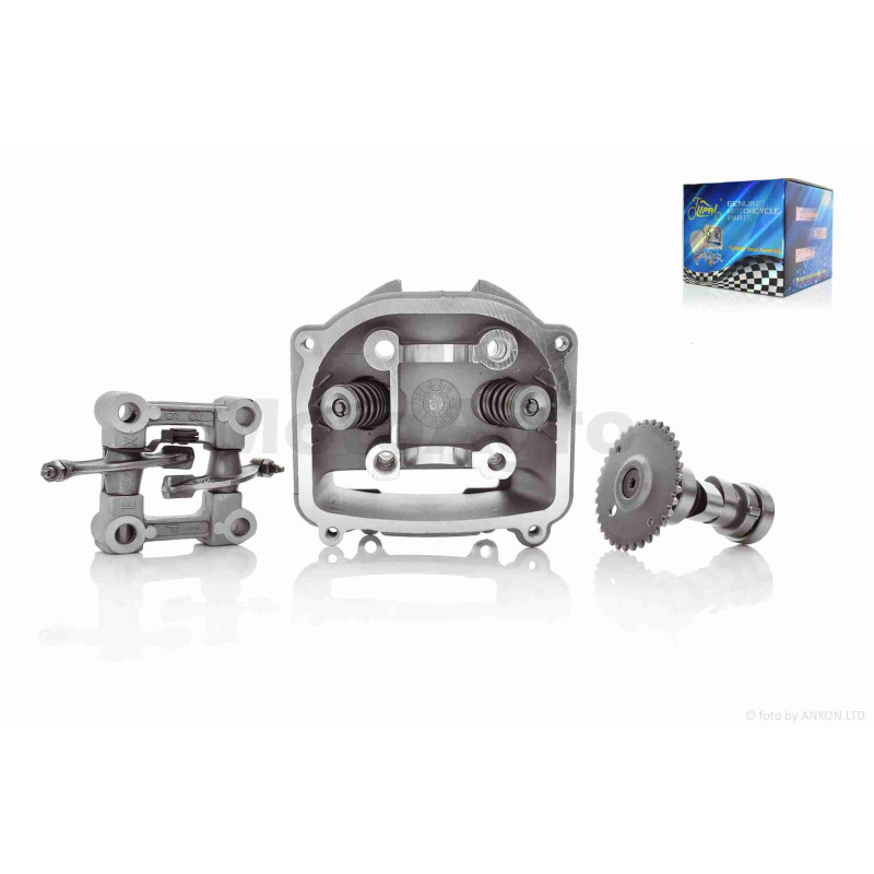 Головка циліндра  GY6 150  D57.4, d23/28 у зборі, без кришки  "LIPAI"