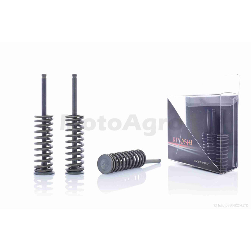 Клапани ГРМ  d15.5/15.5/16.5, h77.8/78/78  4T JOG/VINO/GEAR  +пружини  "KIYOSHI"