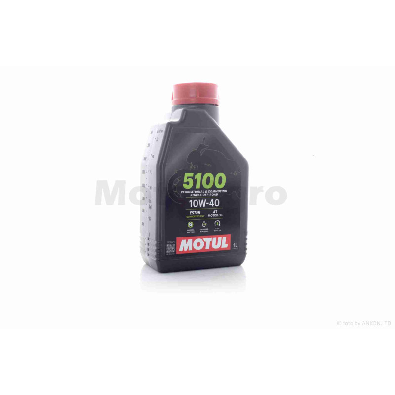 Олія моторна  4T, 1л, 10W40, напівсинтетика  (5100)  "MOTUL"  ФРАНЦІЯ