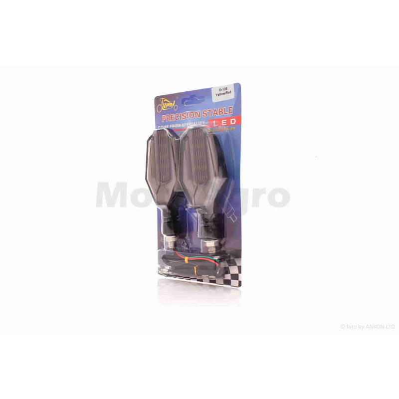 Повороти діодні  пара  #D-128  гнучка ніжка, з габаритом